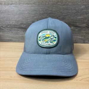 Marsh Wear Hat Cap Snap Back Blue Fishing Outdoors Adjustable *